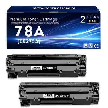 78A Toner Cartridge 2-Pack Replacement for HP 78A   CE278A Toner Compatible with HP P1606DN M1536 MFP M1536DNF P1560 P1566 P1606 Printer Ink.(2 Black)
