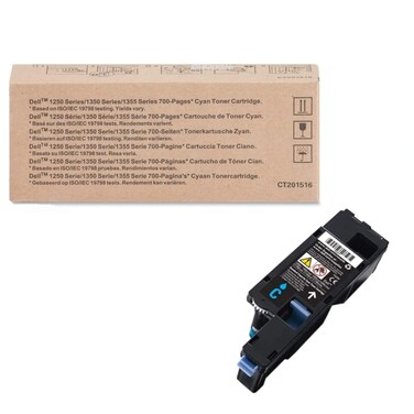 dell YX24V SY 700-Page Toner Cartridge 1250c/1350cnw/1355cn/1355cnw/C1760nw/C1765nf/C1765nfw, Cyan