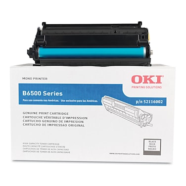 Okidata B6500 High Yield Toner Cartridge (18,000 Yield), 52116002,Black,One Size
