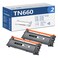 TN660 Toner Cartridge Replacement for Brother TN-660 TN630 High Yield to use with HL-L2300D HL-L2380DW HL-L2320D DCP-L2540DW HL-L2340DW HL-L2360DW MFC-L2720DW Printer (2 Black)