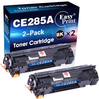 EASY PRINT EASY PRINT Compatible Toner Cartridge Replacement for HP 85A CE285A for P1102w P1102 P1109W M1217nfw M1212 M1212nf M1217 Pro Printer, Black, 2 Pack