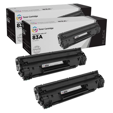 LD Products Compatible Toner Cartridge Replacement for HP 83A CF283A (Black, 2-Pack) for use in HP Laserjet Pro M225dw M201dw, MFP M225dn, M201dw, MFP M225dn, MFP M225dw, MFP M225nw