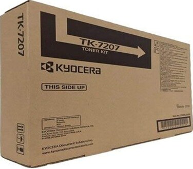 Kyocera 1T02NL0US0 Model TK-7207 Black Toner Kit For use with Kyocera TASKalfa 3510i Monochrome Multifunctional Printer, Up to 35000 Pages Yield at 5% Average Coverage