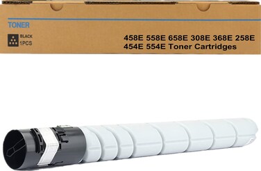 OFFICE-COLOR TN516 TN515 TN514 TN513 TN512 TN324 TN326 Black Toner Cartridges Compatible for Konica Minolta Bizhub 308E 458E 558E 658E 368E 454E 554E Printer Toner (1 Black)