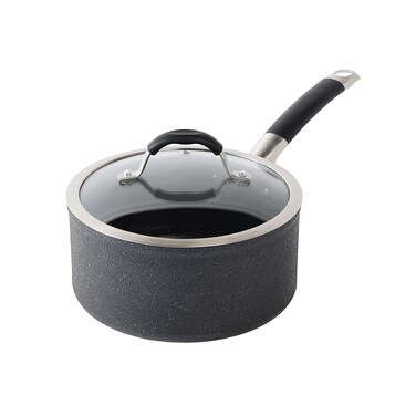 T-Fal Stone Force Platinum Non Stick Saucepan w/Lid 3 Quart, Oven Broiler Safe 400&Acirc;&deg;F, Multipurpose Sauce Pan, Handy Small Pot, Cookware, Kitchen, Pots and Pans, Dishwasher Safe, Black