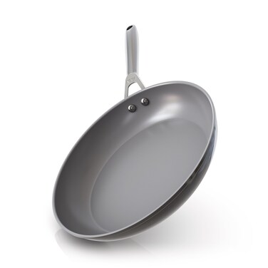 Ninja NeverStick Ceramic Pro 12" Fry Pan, Non-Stick Pan, PTFE Free, Ceramic Coated, Stainless Steel Handle, Stove to Oven Safe to 660&Acirc;&deg;F, All Stovetops &amp; Induction Compatible, Black, CW30030BK