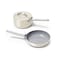 Caraway Mini Cookware Set - Non-Stick Ceramic Fry Pan (1.05 qt, 8") Sauce Pan (1.75 qt) &amp; Storage Rack - Non Toxic, PTFE &amp; PFOA Free - Oven Safe &amp; Stovetop Agnostic (Gas, Electric &amp; Induction) - Cream