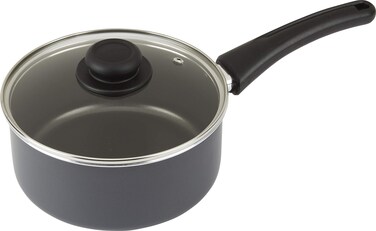 GoodCook Classic 3 Qt Sauce Pan Nonstick cookware, Medium,black