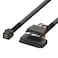 LINKUP - Internal 16G U.2 Cable (85&Icirc;&copy; 85ohm PCIe Gen 4 Mini SAS HD to U.2/SFF-8643 to SFF-8639 Cable) with SATA Power - 1.2 Meters/4 feet