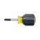 Klein Tools 603-1 Stubby Screwdriver, Made in USA, #2 Phillips Tip with 1-1/2-Inch Round Shank and Cushion Grip Handle