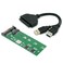 chenyang M.2 NGFF B/M-Key SATA SSD to 2.5" SATA Hard Disk PCB Converter Adapter (Not Work NVEM SSD to SATA) with SATA to USB 3.0 Data Cable