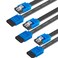 BENFEI SATA Cable III, 3 Pack SATA Cable III 6Gbps Straight HDD SDD Data Cable with Locking Latch 18 Inch Compatible for SATA HDD, SSD, CD Driver, CD Writer - Black