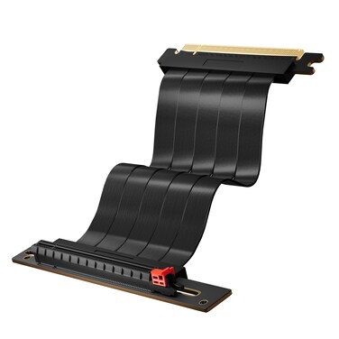 XRIKUI PCI-E 4.0 16X PCI-e Extension Cable 16x Flexible Cable High Speed Extension Port Adapter PCIe Riser Cable 20CM(90 Degrees)