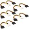 JacobsParts (5-Pack) Molex to SATA Power Cable Splitter Adapter Extension, 8&quot; 20cm 18AWG