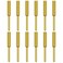 12 Pack Diamond Chainsaw Sharpener Burr Files 1/8" Shank, 3/16 Inch Replacement Sharpening Stones, Titanium Plated Sharpening Wheels Polishing Grinding Tool Grinding Bits (3/16 Inch/ 4.8 mm)