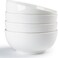 Houlu 40 oz Soup Bowls, Cereal bowls, Pho Bowls, Salad Bowls, Off White Porcelain Bowl Set of 4, 7 inch