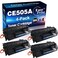 EASYPRINT 4xBlack Compatible 505 Toner Cartridges Replacement for Hp 05A CE505A Used for Laserjet M401a M401d M401dw M425dn M425dw P2030 2035 2035n P2050 2055d 2055n 2055x, (4X Black)