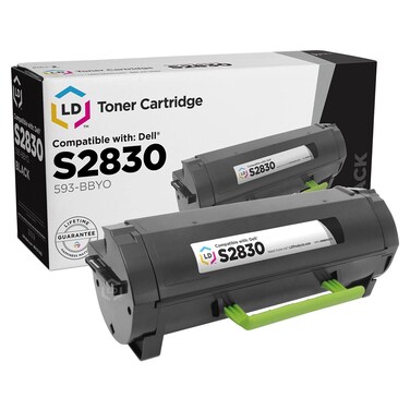 LD Products Toner Cartridge Compatible with Replacement for Dell S2830dn 593-BBYO (Single Black) Compatible with The Following Dell Printer Model S2830dn