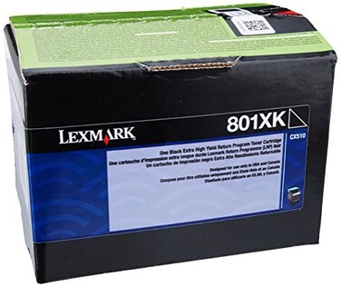 Lexmark 801XK Black Extra High Yield Return Program Toner