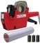 New MX 5500 Price Gun, Price Gun with Labels, 1 Line 8 Bit Marking Machine, Price Sticker Gun with Free 10 Rolls of Label Paper and 3 Ink Cartridges(Red)