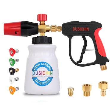 DUSICHIN DUS-018 Foam Cannon Lance Pressure Washer Nozzle Tip Spray Gun 3000 PSI Jet Wash Car Detailing