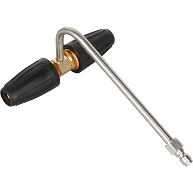 CHAVOR Pressure Washer Gutter Cleaner, Two Rotating Turbo Nozzles Attachment, 1/4 Inch Quick Connect, 4000 PSI