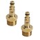 Calsgkspray 2Pcs Gold M22 Adapter High Pressure Washer Hose Adapter Pressure Pipe Quick Connector Converter Fitting for K Series Pressure Washer Replacement Parts and Accessories
