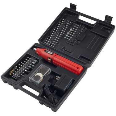 Cordless Rotary Tool - 60-Piece 3.6V Grinder Tool Set - Includes Sanding, Polishing, and Engraving Drill Bits &acirc;&euro;&ldquo; Power Tools by Stalwart