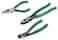 SK Tools USA 3 Piece Pliers Set: Diagonal Cutting, Long Nose Cutting, Linesman   17842