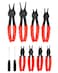QWORK Retaining Snap Ring Pliers Set - Heat-treated Chrome-moly Steel, 11 Piece Versatile Auto Tool Internal External Pliers, Quick Switch Adjustment, 0.038in 0.047in 0.070in 0.090in
