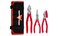 VAMPLIERS 3-Piece Screw Extractor Pliers Set Made in Japan: 9" Side Cutting Linesman, 7.5" Long Nose, 7" BOSS &amp; Tool Pouch. Stripped Screw Removal Tools with Unique Non-Slip Jaws.