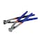 WADFOW Nail Puller,Pliers,End Cutting Pliers, Carpenter Pincer Tool,Ear Clamp Nail Puller Pliers for Pulling Nails or Cutting Wires,2 PCS Pliers Set, 9" and 10",WPS8302, Blue