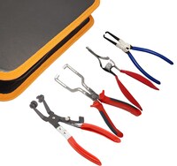 CV Joint Axle Boot Clamp Pliers Tool W/20 Crimp Bands Replace For Auto