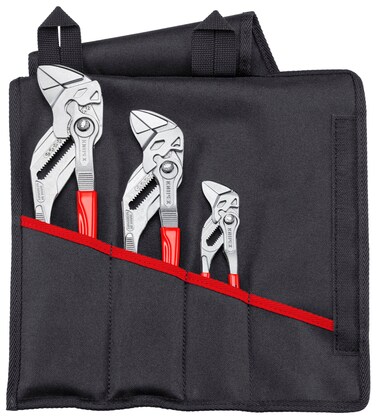 Knipex - 3 Pc Pliers Wrench Set in Tool Roll (001955S7)