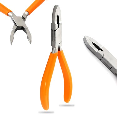 AAProTools Jewellers Tools Jump Ring Loop Closing Pliers Orange 5 1/4 Inch