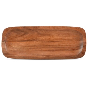 Noritake Kona Wood 15-Inch Rectangular Platter, Natural