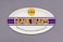 Magnolia Lane LSU Tigers Football Heavyweight Melamine Oval Platter, 12.25-inch Length, Kitchen Accessories