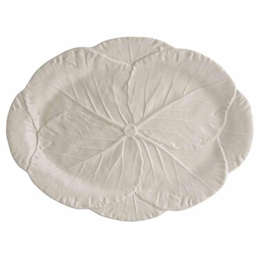 Bordallo Pinheiro Cabbage Oval Platter Size: 1.18" H x 16.93" W x 12.6" D
