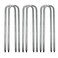 Ground Stakes, Tent Nails, Ground Anchors Garden Staples Steel Galvanized Pegs, Heavy Duty U Landscape Pins for Camping Tents Trampoline Canopies Sheds Ports Gardening 12 Inch 6pack