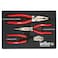 Wiha 34680 3 Piece Classic Grip Pliers and Cutters Tray Set