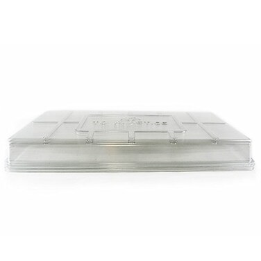 Plant Tray Clear Plastic Humidity Domes: Pack of 25 - Fits 10 Inch x 20 Inch Garden Germination Trays - Greenhouse Grow Covers