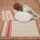 Piper Classics Betsy Stripe Placemats, Set of 4, 12" x 18", Farmhouse, Country, Patriotic, Primitive Americana Style Cloth Tabletop