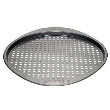 Farberware Nonstick Bakeware Round Pizza/Crisper Pan, 13 Inch, Gray