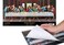 Last Supper Disposable Placemats Bulk Printed Paper Placemats for Dining Table or Kitchen Table Anti-Skid Disposable Table Mat Set of 40