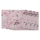 AOYEGO Flowers Placemats Set of 4 Elegant Pink Floral Rose and Leaves Petal Romantic Placemats for Dining Table 12X18 Inch Cotton Linen for Home Kitchen