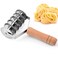 Dadamong Pastry Wheel, Stainless Steel Lattice Roller Cutter with Wood Handle, Dough Noodle Cookie Pie Dessert Pizza Bread Pastry Crust Roller Cutter Knife Slicer 6-Wheel Kitchen Tool