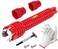 Hozzwhoo 8-in-1 Faucet and Sink Installer, Anti-Slip Multifunctional Pipe Wrench,Sink/Bathroom/Kitchen Plumbing Tubing Wrench Faucet Tool(Red)