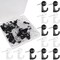 Aitikili Push Pin Hooks - 50 Pieces Cork Board Hooks, Push Pins for Wall, Decorative Thumb Tacks Hook for Photo Wall, Bulletin Board, Home Wall, Map, Calendar, Thumbtack Hooks Wall Pins for Hanging