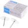 Argent 80 Pcs Flat Thumb Tacks Silver Thumb Nails Round for Head for Steel Point Push Pins for Photo Map Bulletin Board C Pins Push Pins Pin Thumb Tacks Cork Board Pin Tape, Adhesives and Fasteners