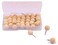 Tupalizy Round Wooden Map Thumb Tacks Unfinished Natural Wood Push Pins with Steel for Photos, Corkboard, Calendar and DIY Craft Project, Pack of 40